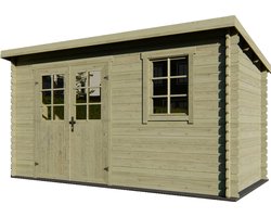 Outdoor Life Blokhut Amira Groen Geïmpregneerd 380 x 175 cm