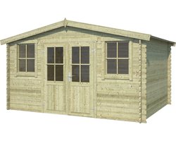Outdoor Life Blokhut Dallas Olijfgroen Geïmpregneerd 376 x 292