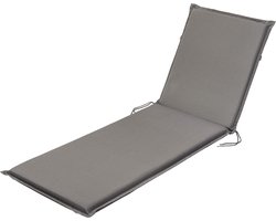 Outdoor Ligkussen 190 x 58 x 6 cm Antiek Grijze Kleur – Afneembare Overtrek – Öko-Tex Gecertificeerd – Duitse Kwaliteitsstandaard