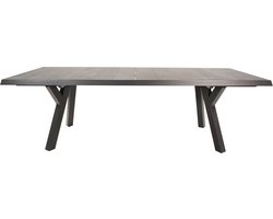 Outdoor Living Castilla 2.0 Black dining tuintafel | aluminium + keramiek | 247x103cm 6 personen, 8 personen