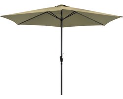 Outdoor Living - Parasol Gemini Olijfgroen Ø3mtr
