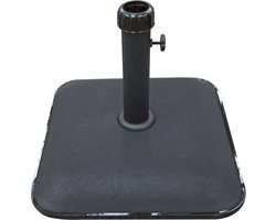 Outdoor Living - Parasolvoet vierkant beton 25kg zwart