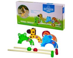 Outdoor Play animal croquet - Speelgoed - Dierenvorm - 4 dierenpoortjes - Kindvriendelijk