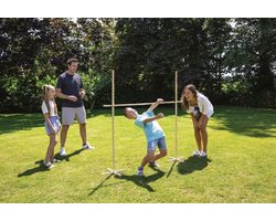 Outdoor Play limbo spel FSC houten kinderspel tuinfeest.