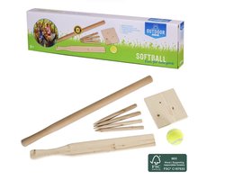 Outdoor Play slagbalset FSC met draagtas - houten kinderspel.