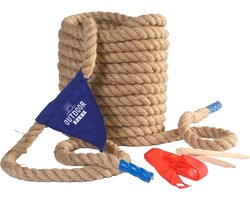 Outdoor Play Touwtrekken - Speelgoed - 10 meter - Inclusief opbergtas- Vanaf 10 jaar