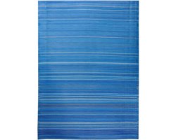 Outdoor tapijt - Terrastapijt Balkontapijt - Buiten Leven - Weerbestendig Gerecycled Materiaal - 160x230 cm - Groen Blauw