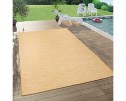 Outdoor vloerkleed Tuin of Balkon Platte Weefstructuur Waterbestendig 80x150 cm