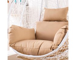 Outdoor Waterdichte Opknoping Ei Hangmat Stoel Vervanging Kussen Set Met Hoofd Kussen Verwijderbare Cover Voor Patio Tuin Cocon Ei Stoel Pads