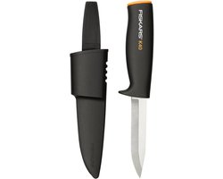 Outdoormes voor tuin en buitengebruik - 22,5 cm, zwart/oranje, incl. veilige hoes