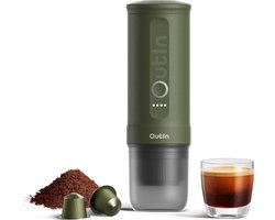 OutIn Nano draagbare elektrische espressomachine - snelle waterverwarming - 20 bar - draagbare koffiemachine - reis & camping koffiezetapparaat 12 volt