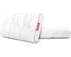 Outlast Vinci Micropercal Deluxe Contour - Kussen - Dons/Veren - 63x37x15 - Wit