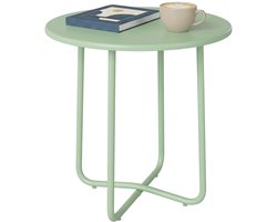 Outsunny bijzettafel voor op het terras - Metaal - 48 x 48 x 51 cm - Groen
