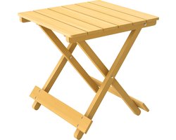 Outsunny bijzettafel voor op het terras - Vurenhout - 40x43x40cm - Natuurlijk hout