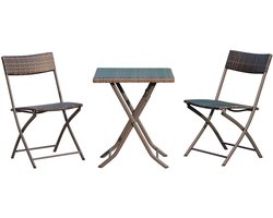 Outsunny bistroset - voor 2 personen - waterafstotend - uv-bestendig
