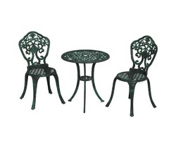 Outsunny-Buiten Bistroset-Aluminium-39x52x88cm-Groente