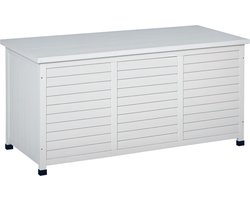 Outsunny-Buitenopslagbox-Sparrenhout-127x56x60cm-Wit