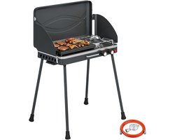 Outsunny Gasgrill-Gietaluminium, metaal-61L x 47B x 88H cm-Zwart