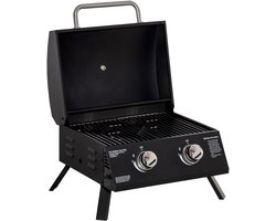 Outsunny Gasgrill - Staal - 55x46,5x41cm - Zwart