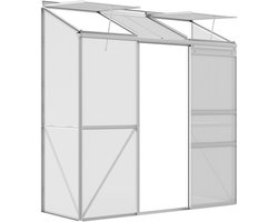 Outsunny-kas - Polycarbonaat - 192x68x196cm - Transparant