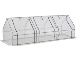 Outsunny Kas tomatenkas plantenkas met raam kweekkas koude kas 845-204V02