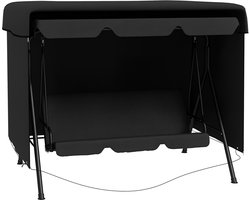 Outsunny Outdoor schommelhoes-PE-L215 x B155 x H150 cm-Zwart