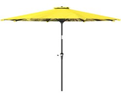 Outsunny parasol - aluminium - polyester - 294x294x247 cm - geel
