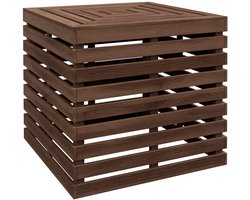 Outsunny Parasolvoet - Vurenhout - 50x50x50cm - Bruin