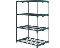 Outsunny Plantenstandaard-Staal, Kunststof-67L x 49B x 105H cm-Donkergroen