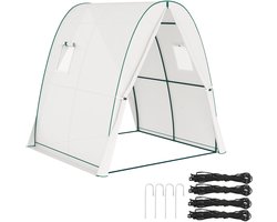 Outsunny - Tomatenkas - Kunststof - Staal - 180L x 180B x 200H cm - Wit