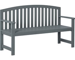 Outsunny Tuinbank-Dennenhout-143L x 51B x 85H cm-Grijs