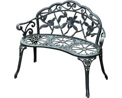 Outsunny - Tuinbank - Metaal - L100 x B54 x H78 cm - Groen
