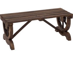 Outsunny - Tuinbank - Rustieke Bank - Massief Hout - Bruin