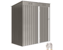 Outsunny Tuinberging - Gegalvaniseerd staal - 163 x 90 x 179 cm - Lichtgrijs