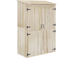 Outsunny Tuinberging - Vurenhout - 120x57x183cm - Natuurlijk hout