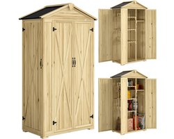 Outsunny Tuinberging - Vurenhout - 93 x 53 x 168 cm - Natuurlijk hout
