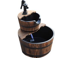 Outsunny Tuinfontein cascadefontein binnenfontein fontein waterornament 2 verdiepingen 844-097