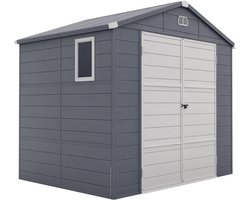 Outsunny tuinhuis - kunststof - aluminium - 240L x 190B x 228H cm