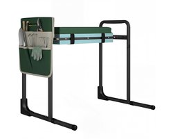 Outsunny Tuinkniebank-Staal, EVA-60,5L x 29B x 50H cm-Groen