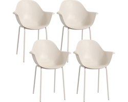 Outsunny tuinstoelen - staal - kunststof - 59L x 55B x 84H cm - grijs