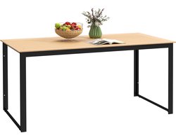 Outsunny tuintafel - hout-kunststofcomposiet, metaal - 160x80x75