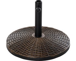 Outsunny Zonneschermstandaard zonneschermvoet parasolvoet cement scherm Ø 35/ Ø 38/ Ø 48 mm 84D-044