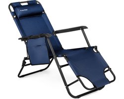 Outtec® 2-in-1 Strandstoel en Ligbed - Campingstoel - Ligstoel - Lounger - Tuinstoel - tot 150 kg - voor Tuin, Balkon, Strand, Camping