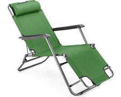 Outtec® 2-in-1 Strandstoel en Ligbed - Campingstoel - Ligstoel - Lounger - Tuinstoel - tot 150 kg - voor Tuin, Balkon, Strand, Camping