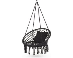 Outtec® Hangstoel XXL met Kussen - tot 150 kg - Binnen & Buiten - Hangmand, Schommel voor Tuin, Terras, Balkon - Boho