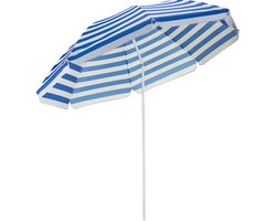 Outtec® Strandparasol - Stokparasol - Tuinparasol - Strand Parasol - Ø200 cm - Hoogte Verstelbaar 123 - 196 cm - Lichtgewicht