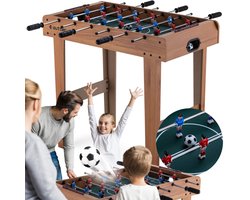 Outtec® Tafelvoetbal, Voetbaltafel, Tafelvoetbalspel, Tafelvoetbaltafel, Tafel Voetbal - 18 Spelers - Doelteller - 2 Ballen - voor Kinderen en Volwassenen - 70 x 37 x 62 cm