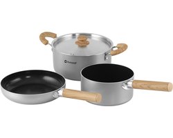 Outwell Feast Ceramic Set M Campingpan Set 3 Pannen Keramisch
