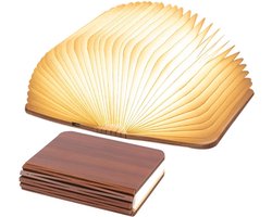 OUYLAF Boeklamp - leeslamp - boeklampje - boek lampje - 7 kleuren mini opvouwbare boeklamp - Oplaadbaar en Opvouwbaar Papieren Lamp - Book Light - Sfeerverlichting - 3,9 × 3,1 × 1 inch - mi ni