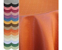 Ovaal Tafelkleed - Stoffen Kleed - Eettafel Beschermen - Vlekwerend Strijkvrij - 130x220 cm - Grijs